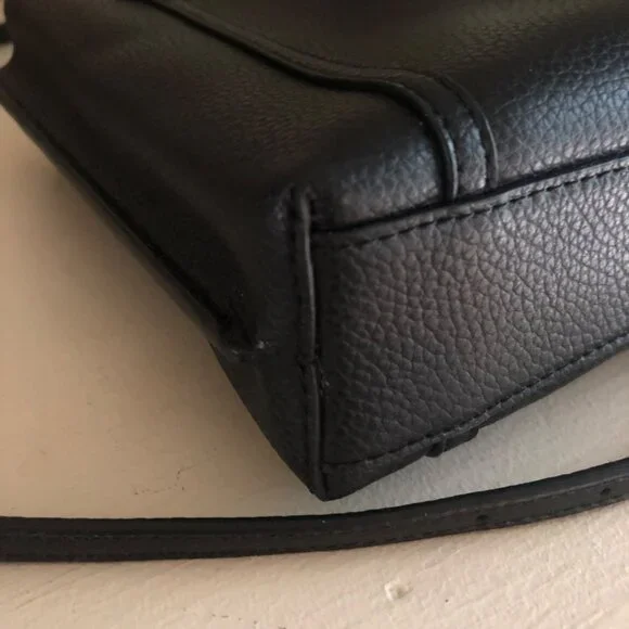 SOLD***TORY BURCH Mini Perry Tote Crossbody Bag Black - Picture 8 of 14